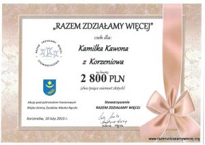 Read more about the article Tym razem Kamilek Kawon z Korzeniowa